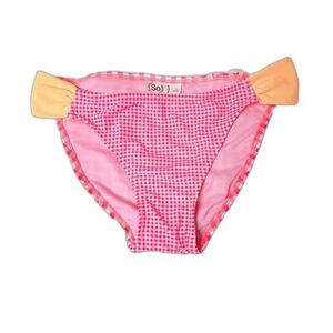 SO Clothing Y2K Pink White Gingham Bikini Bottoms Size Medium